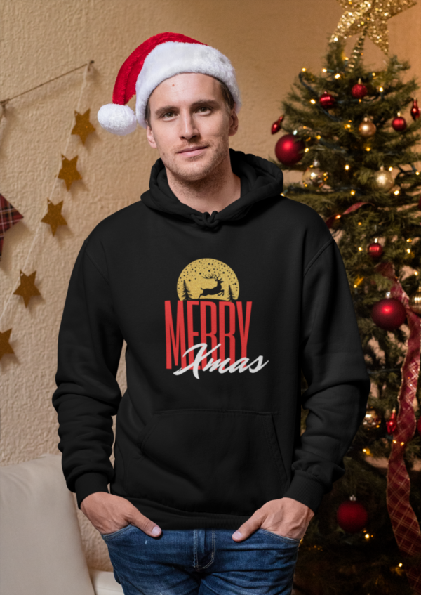 Shop By Daland Merry Xmas reindeer Hoodie