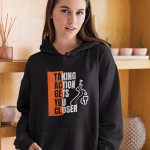 Shop By Daland Action Gets You Closer Hoodie